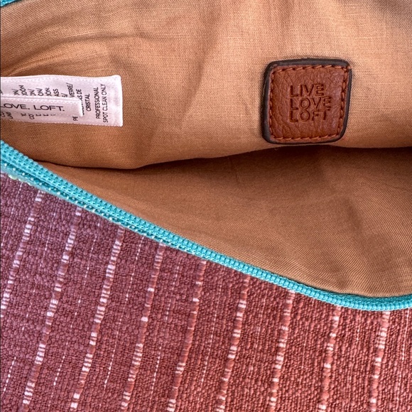 LOFT Beaded Canvas Multi Colored Wristlet - Picture 2 of 5